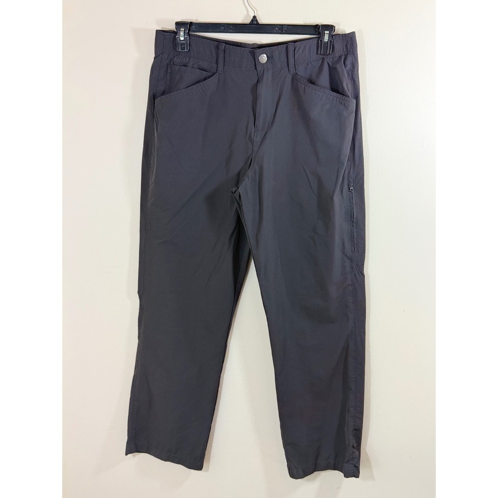 Ascend Men's 36x32 Hiking Pants Gray Stretch Nylon Outdoor Trail Performance